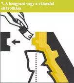 a beágyazó vagy a válaszfal eltávolítása